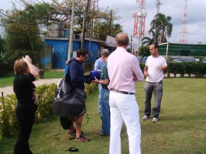 Nettes Palaver vor dem Start.