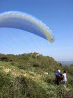 Paragliding Fluggebiet Europa Spanien Balearen,Puig de Randa,Gerade genug Platz um auszulegen!