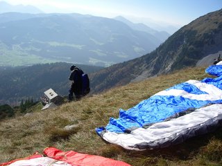 Startplatz oberhalb der Gruttenhütte. Oktober 2005