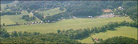 Blick über den Landeplatz.