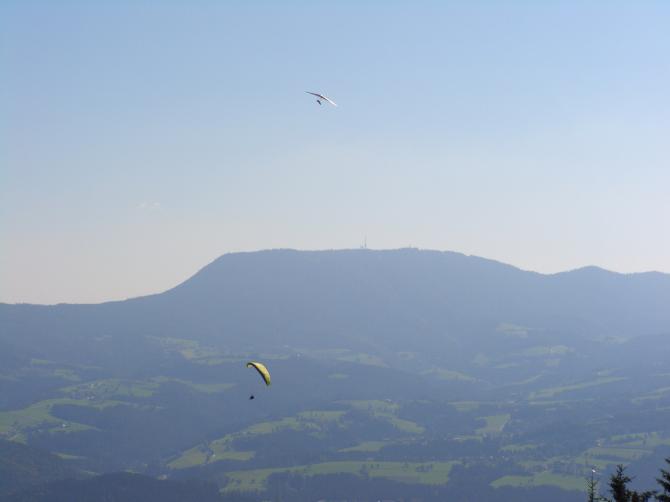 Blick vom Startplatz zum Schöckl, August 2006