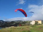 Paragliding Fluggebiet Europa Portugal Madeira,Falesia,Start bei Westwind, im Hintergrund Soaring entlang der Hotels