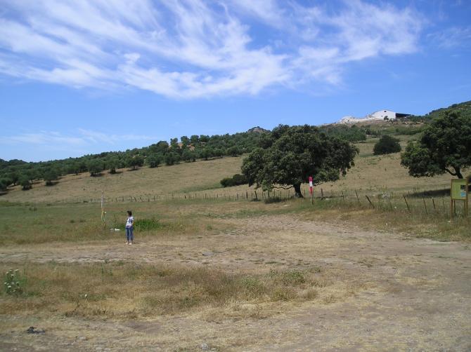 Kleiner , vom Start nicht sichtbarer LP des SP Poniente (West,nachmittags) an der Straße nach La Muela.
ANSTEIGEND !!
Siehe Luftaufnahmen.