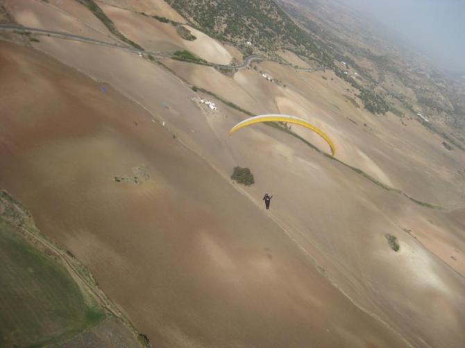 Über dem Landeplatz von Algodonales, November 2009