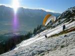 Paragliding Fluggebiet Europa » Österreich » Steiermark,Dachstein,Start am Südhang des Einbergs (Leeleiten).