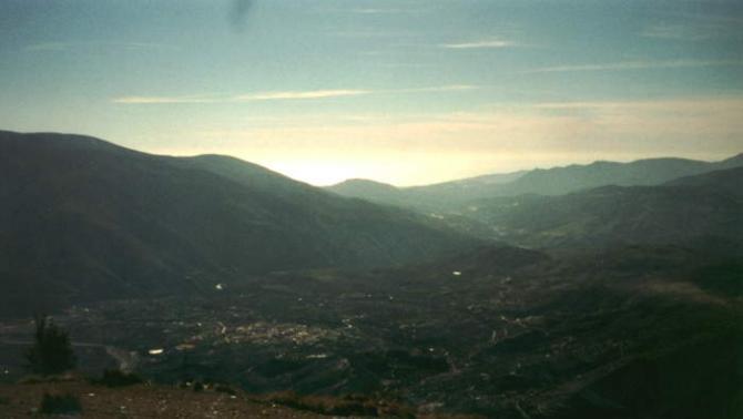 Schwer zu erkennen, doch es ist da: Das Meer!