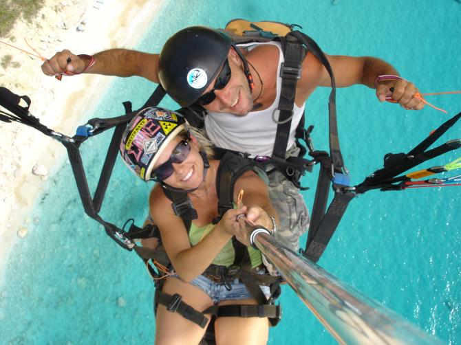 Tandemflug über Kalamitsi....