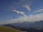 Paragliding Fluggebiet Europa » Österreich » Salzburg,Trattberg,Startplatz mit Blick Richtung SO zum Dachstein. 23.09.07