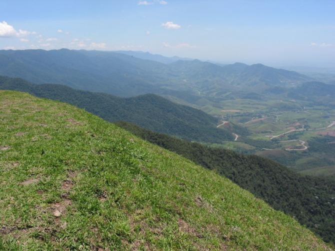 Süd start. Im Hintergrund, der Landeplatz (oder ungefähr dort liegt er...)
