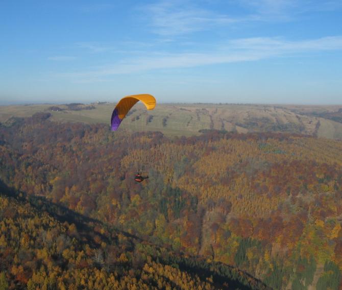 Thermik am Ende Oktober. Erzgebirge im Herbst