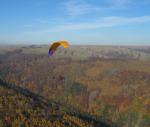 Paragliding Fluggebiet Europa » Tschechische Republik,Krupka/ Mückentürmchen,Thermik am Ende Oktober. Erzgebirge im Herbst