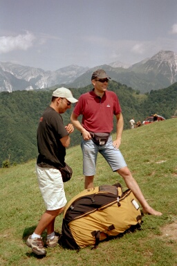 Peter von Känel und Norman Lausch (?) EM 2002
Foto C. Michel, Sommer 2002