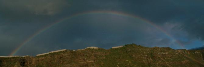 Regenbogen über dem Startplatz in Puerto Naos.
©"eaglu"