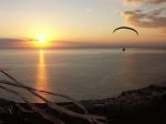 Paragliding Fluggebiet Europa Spanien Kanarische Inseln,la Palma - Kante bei Puerto Naos,Soaren bis zum Sonnenuntergang