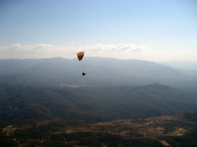 01/2009:Penon Blick nach Osten...noch ist die Basis tief...