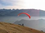 Paragliding Fluggebiet Europa » Österreich » Tirol,Kössen - Unterberghorn,Blick Richtung Kaiser (S), hinein in eine Inversion