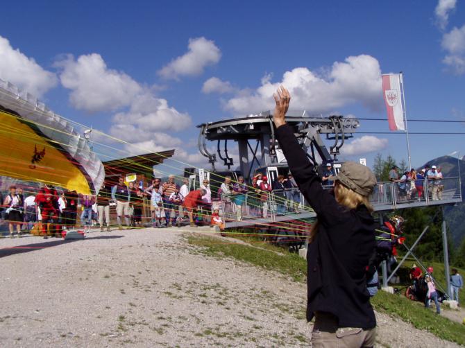 Startplatz von Pertisau direkt neben der Seilbahn