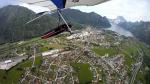 Paragliding Fluggebiet Europa » Österreich » Oberösterreich,Feuerkogel,Blick auf Ebensee kurz vor der Landung