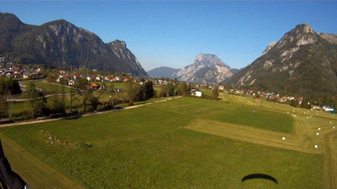 Anflug auf den Landeplatz Rindbach (Foto Stüger Helmut)