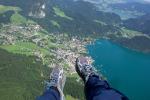 Paragliding Fluggebiet Europa » Österreich » Salzburg,Zwölferhorn, 12er-Horn,Landewiese links in der Mitte