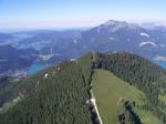 Paragliding Fluggebiet Europa » Österreich » Salzburg,Zwölferhorn, 12er-Horn,Zwölferhorn Südseite (Südstart); Blick über das Zwölferhorn zum Schafberg