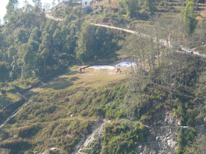 Sarangkot, 
Startplatz Sunrise
(Foto: Wolfgang Probst)
