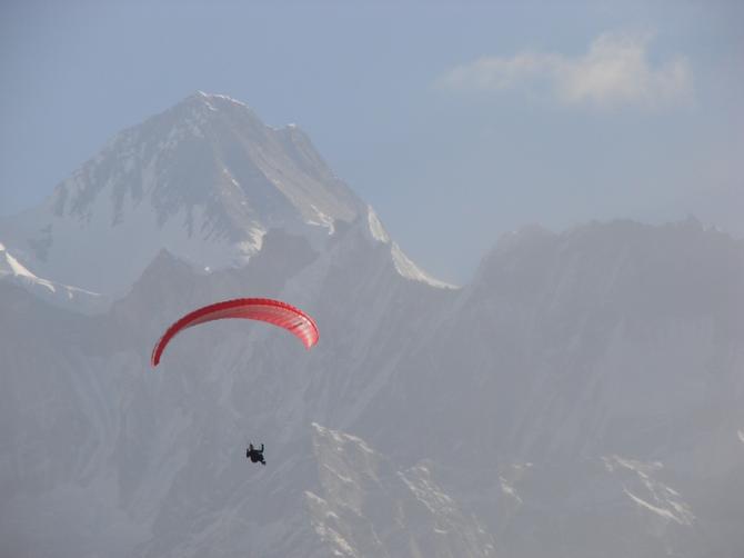 Flug vor der Annapurna III