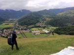 Paragliding Fluggebiet Europa Frankreich Elsass,Siebach,Startplatz Sibach mit Blick auf Landeplatz Fellering.
Juli 2012