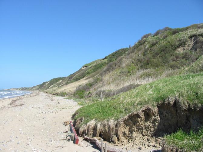 Der Strand ist breit genug zum landen, wenn es nicht on Top geht.