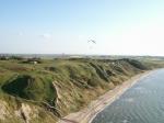 Paragliding Fluggebiet Europa » Dänemark,Toftum Bjerge,An guten Sonnentagen kann man weit auf´s Wasser rausfliegen. Ein schöner Blick :-)