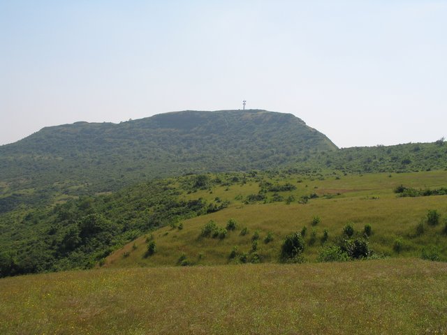 Blick Richtung Süden zur Antenne, über der die beste Thermik steht.
The view towards south, over the antenna you find the best thermal.