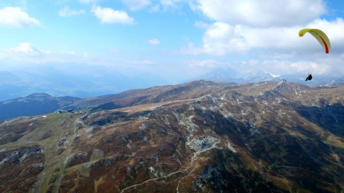 Crap Sogn Gion links u. Crap Masegn rechts. Sept 2007.