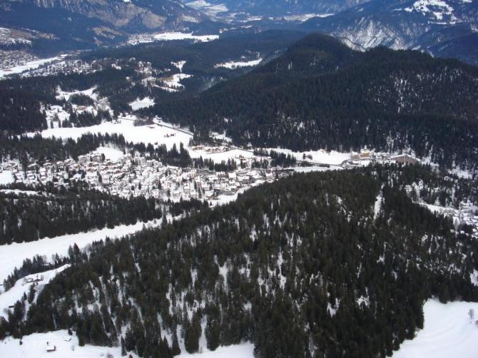 Blick auf The Rocks Laax. Bild vom 16.01.2010
