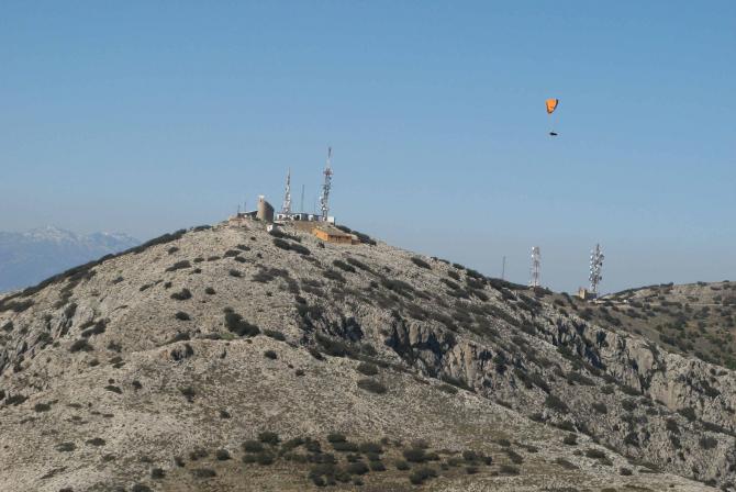 Soaren vor dem Gipfel des Jabalcón; März 2009, T.Uhlmann