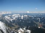 Paragliding Fluggebiet Europa » Österreich » Salzburg,Werfenweng - Bischling,Rückflug zum Bischling mit SP und LP, im Hintergrund der Dachstein