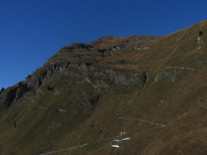 Über dem Startplatz 10.Oktober2007 Super Thermik.