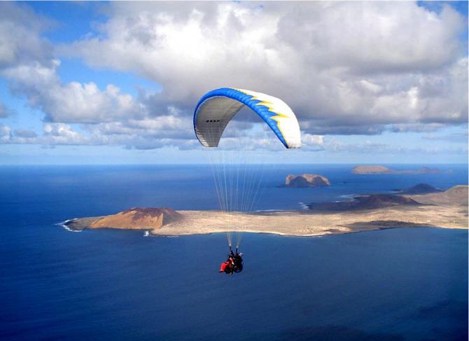 Michael mit Fibi sind am Rückflug von Mirador del Rio.
Ein Traumtag am 08.01.2009!