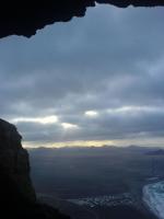 Paragliding Fluggebiet Europa » Spanien » Kanarische Inseln,Lanzarote - Mirador del Rio,Blick aus der Bergkette " Risco" nach - Caleta de Famara