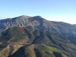 Paragliding Fluggebiet Europa » Spanien » Andalusien,Abdalajiis - La Capilla GESCHLOSSEN,la Capilla: Ansicht mit TO und "Ruine" rechts unten, wo aber nicht mehr gelandet werden kann (2015)-