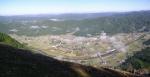 Paragliding Fluggebiet Asien » Japan,Sky Area Keihoku (Mt. Dendo),Aussicht am Start (Herbst 2004)