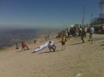 Paragliding Fluggebiet Europa Spanien Andalusien,El Yelmo,der Startplatz, neu hergerichtet für die X Fia