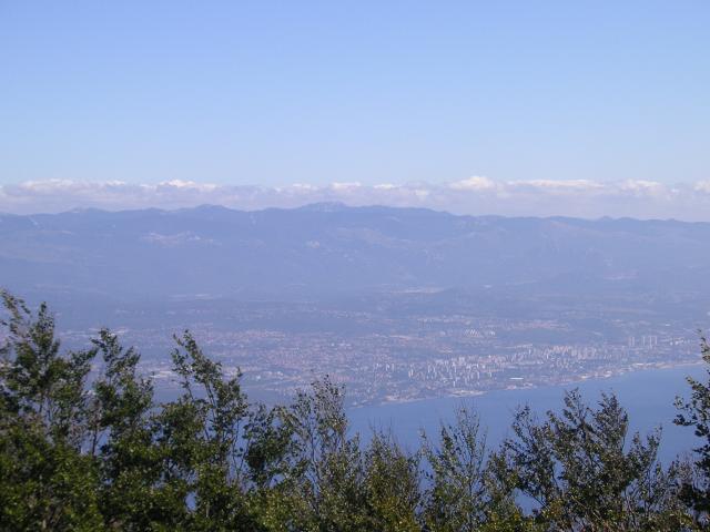 Blick vom Startplatz Richtung Rijeka.