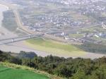 Paragliding Fluggebiet Asien Japan ,Kinokawa Flight Park (GS),sofern nicht gerade Hochwasser: grosszügiger Landeplatz im Flussbett