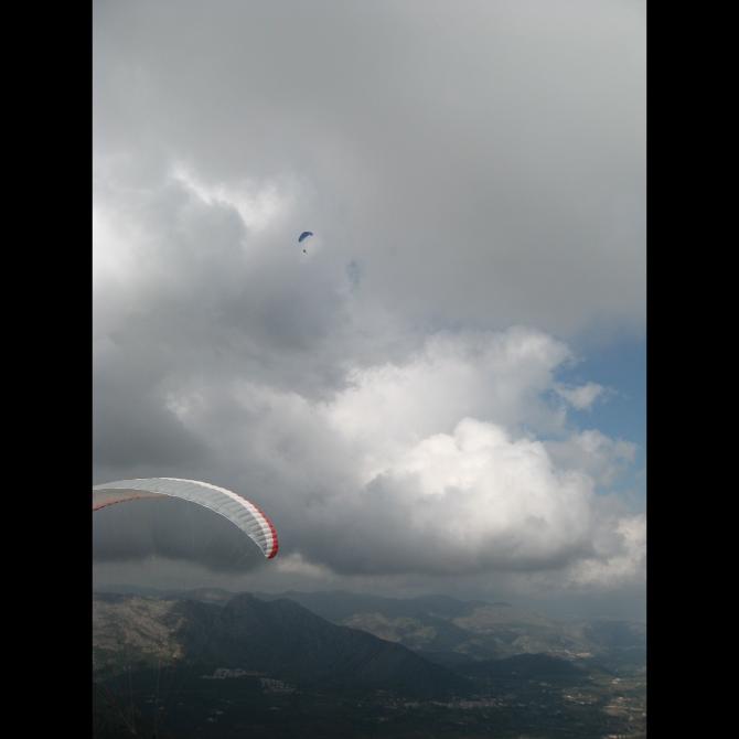 Lots of time we fly this one with clouds,it is close to the mediterranean sea and we need winds coming from it, northeast