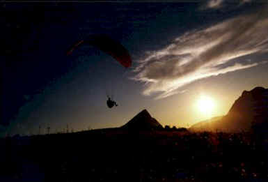 Toplanding auf dem Monte Maganoce