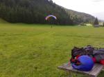 Paragliding Fluggebiet Europa » Österreich » Steiermark,Michaelerberg,Landung in Moosheim: großer flacher Landeplatz mit Landepunkt