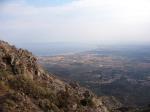 Paragliding Fluggebiet Europa Spanien Katalonien,Sant  Pere de Roda,Die Bucht von Rossas vom Startplatz aus gesehen