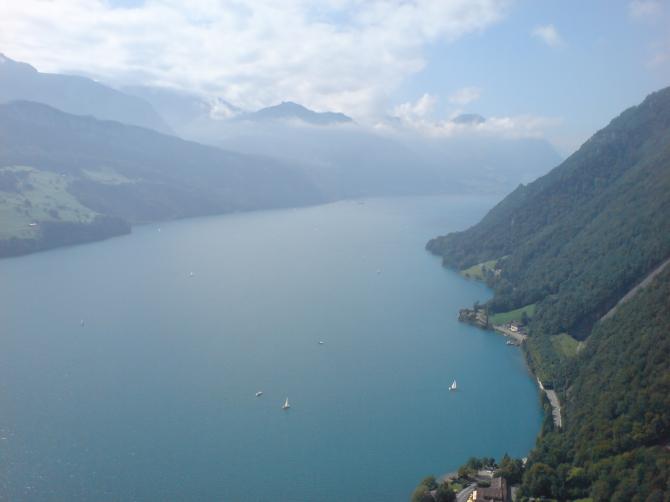 Blick Richtung Beckenried, kurz nach dem Start (02.09.2007)