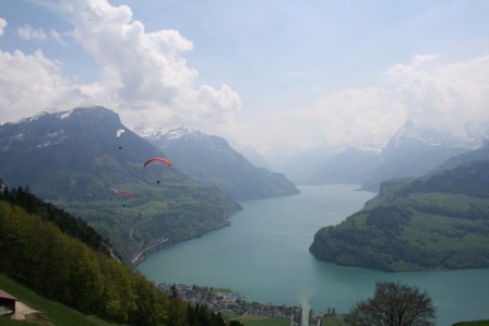 Wunderbare Aussicht vom Urmiberg über den Vierwaldstättersee Richtung Süden. Foto: Sindbeat