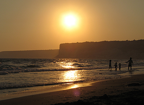 Strand neben Landeplatz